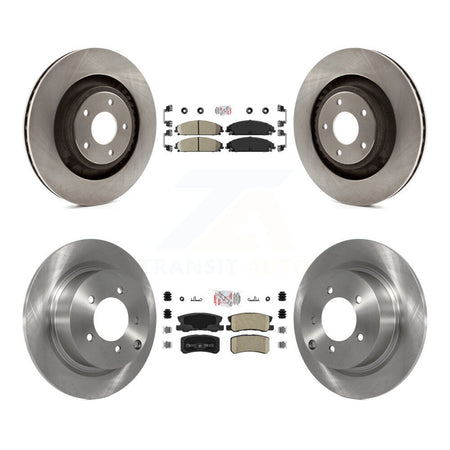 Front Rear Ceramic Pad Brake Rotors Kit For Dodge Caliber With 340mm Diameter Rotor K8A-101666