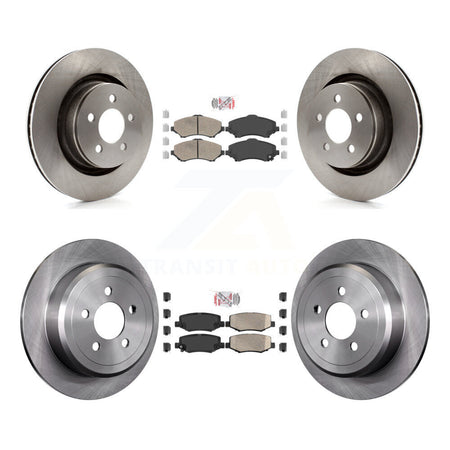 Front Rear Ceramic Pads And Disc Brake Rotors Kit For Jeep Liberty Dodge Nitro K8A-101687