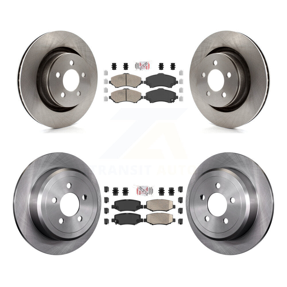 Front Rear Ceramic Pads And Disc Brake Rotors Kit For Jeep Liberty Dodge Nitro K8A-101688