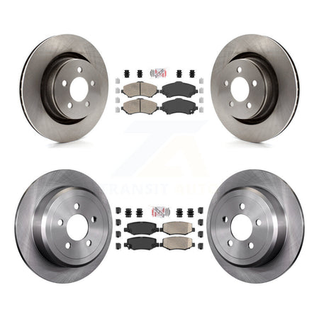 Front Rear Ceramic Pads And Disc Brake Rotors Kit For Jeep Liberty Dodge Nitro K8A-101688