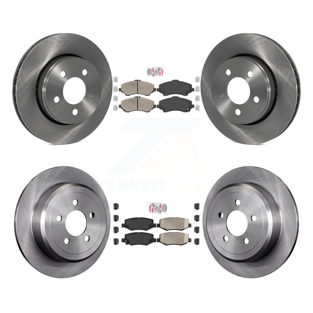 Front Rear Ceramic Pads And Disc Brake Rotors Kit For Jeep Liberty Dodge Nitro K8A-101691
