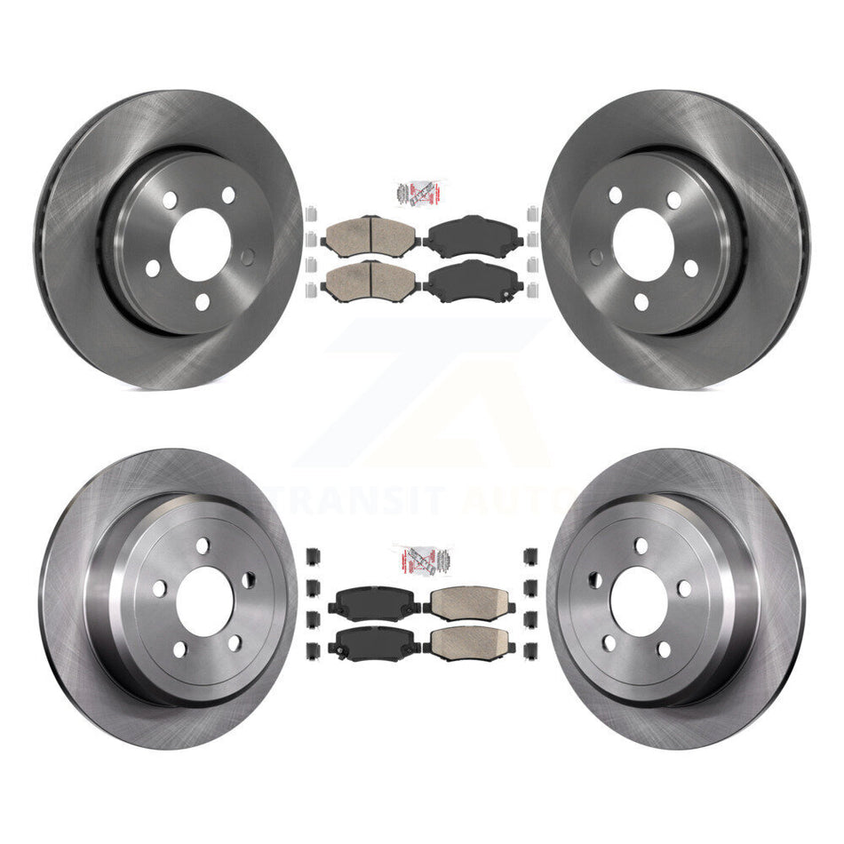 Front Rear Ceramic Pads And Disc Brake Rotors Kit For Jeep Liberty Dodge Nitro K8A-101691