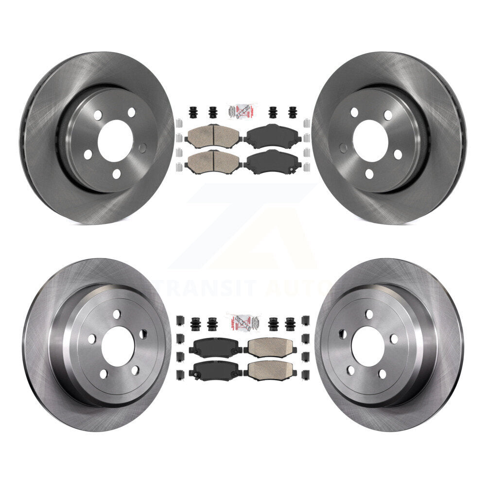 Front Rear Ceramic Pads And Disc Brake Rotors Kit For Jeep Liberty Dodge Nitro K8A-101692