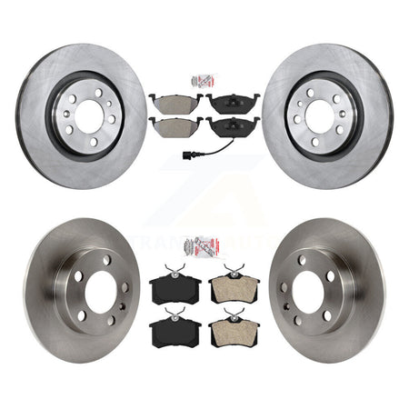 Front Rear Semi-Metallic Pads And Disc Brake Rotors Kit For Volkswagen Beetle K8A-101709