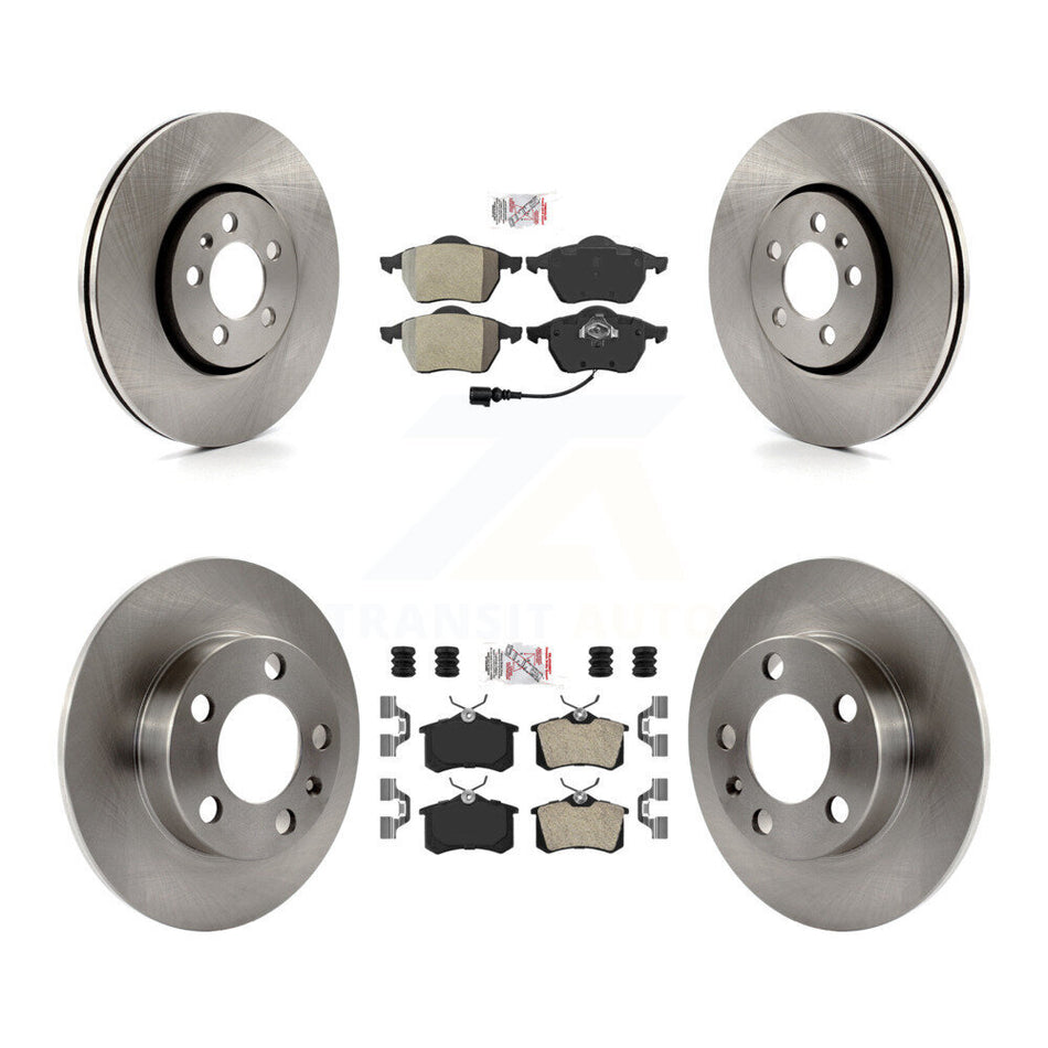 Front Rear Semi-Metallic Pads And Disc Brake Rotors Kit For Volkswagen Beetle K8A-101712
