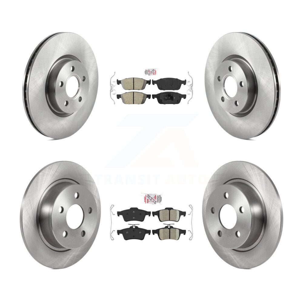 Front Rear Ceramic Pads And Disc Brake Rotors Kit For Ford Transit Connect K8A-101731