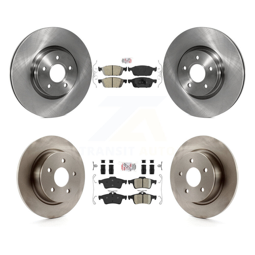 Front Rear Ceramic Pads And Disc Brake Rotors Kit For Ford Escape Transit Connect K8A-101733