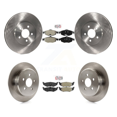 Front Rear Semi-Metallic Pad And Disc Brake Rotors Kit For Chrysler Sebring Dodge Stratus K8A-101742