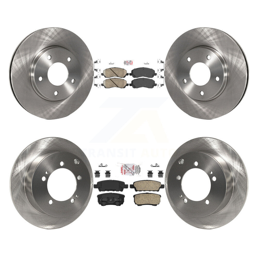 Front Rear Ceramic Pads And Disc Brake Rotors Kit For Mitsubishi Lancer K8A-101743