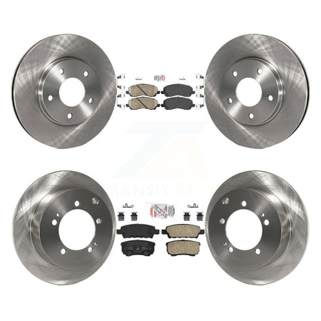 Front Rear Ceramic Pads And Disc Brake Rotors Kit For Mitsubishi Lancer K8A-101743