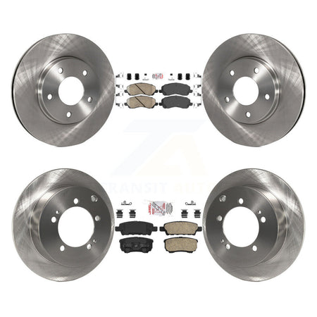 Front Rear Ceramic Pads And Disc Brake Rotors Kit For Mitsubishi Lancer K8A-101745