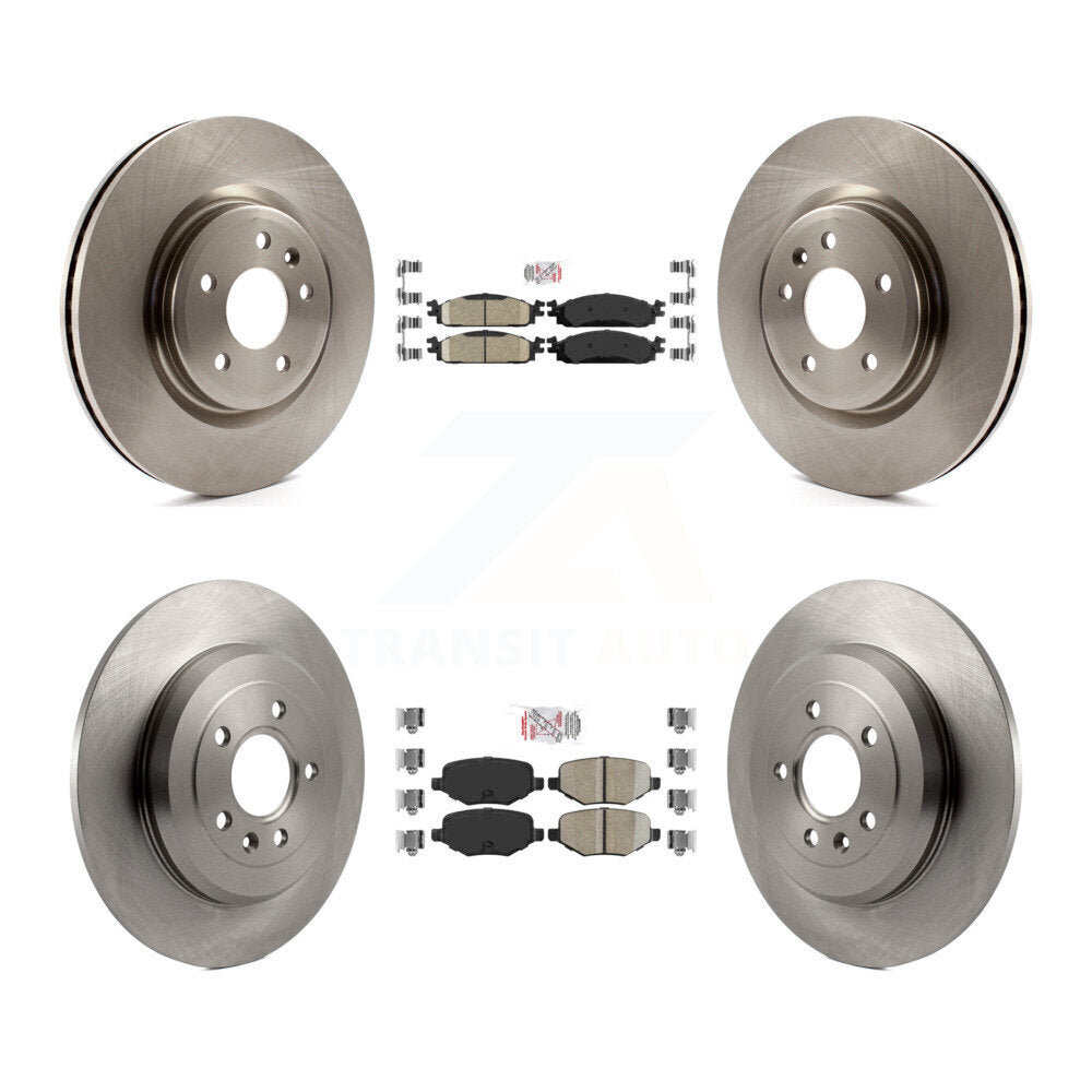 Front Rear Ceramic Pads And Disc Brake Rotors Kit For 2009-2010 Lincoln MKS K8A-101756