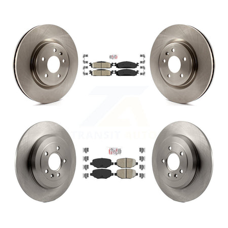 Front Rear Ceramic Pads And Disc Brake Rotors Kit For 2009-2010 Lincoln MKS K8A-101756