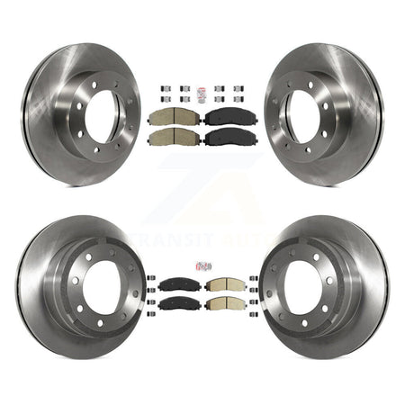 Front Rear Semi-Metallic Pad And Disc Brake Rotor Kit For Ford F-250 Super Duty F-350 4WD K8A-101758