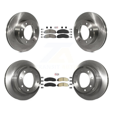 Front Rear Semi-Metallic Pad And Disc Brake Rotor Kit For Ford F-250 Super Duty F-350 4WD K8A-101760