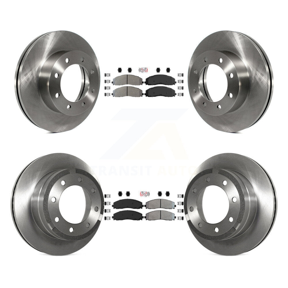 Front Rear Semi-Metallic Pad And Disc Brake Rotor Kit For Ford F-250 Super Duty F-350 4WD K8A-101761