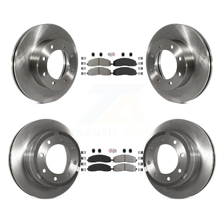 Front Rear Semi-Metallic Pad And Disc Brake Rotor Kit For Ford F-250 Super Duty F-350 4WD K8A-101761