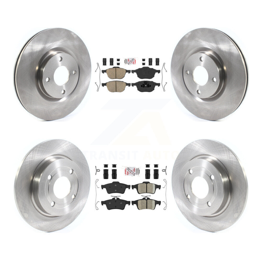 Front Rear Ceramic Pads And Disc Brake Rotors Kit For 2018-2022 Ford EcoSport AWD K8A-101766