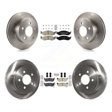 Front Rear Semi-Metallic Pad & Disc Brake Rotor Kit For Jeep Wrangler TJ rear brakes K8A-101774