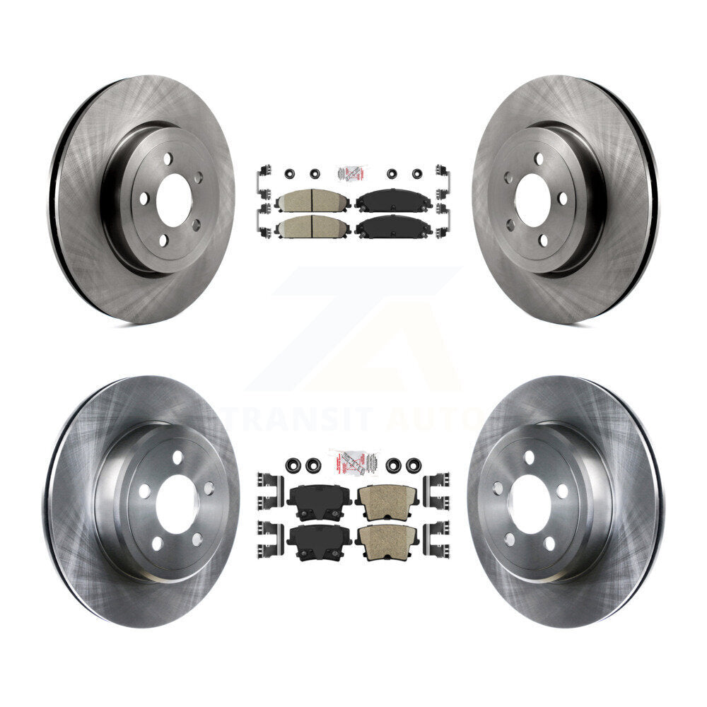 Front Rear Ceramic Pad & Brake Rotor Kit For Dodge Charger Chrysler 300 Challenger Magnum K8A-101777