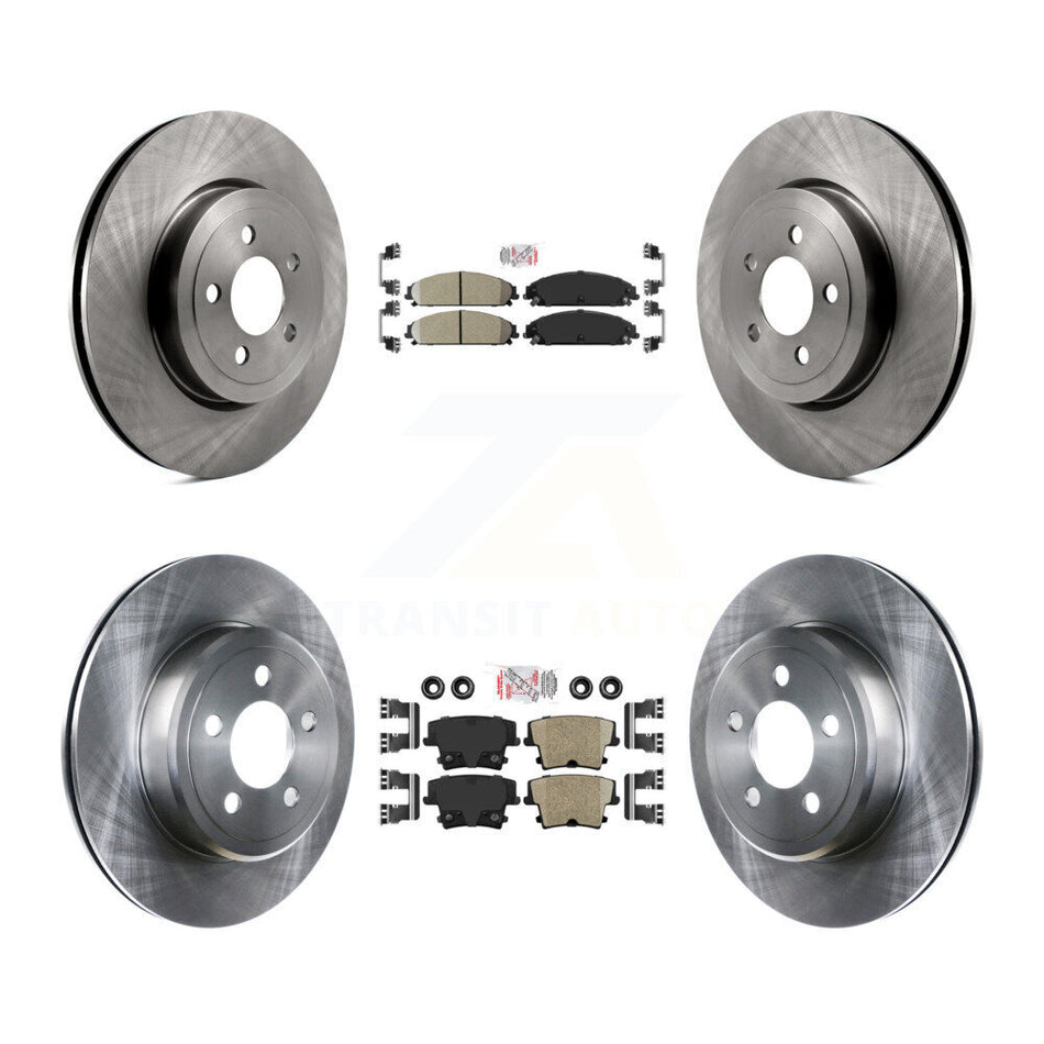 Front Rear Ceramic Pad & Brake Rotor Kit For Dodge Charger Chrysler 300 Challenger Magnum K8A-101779