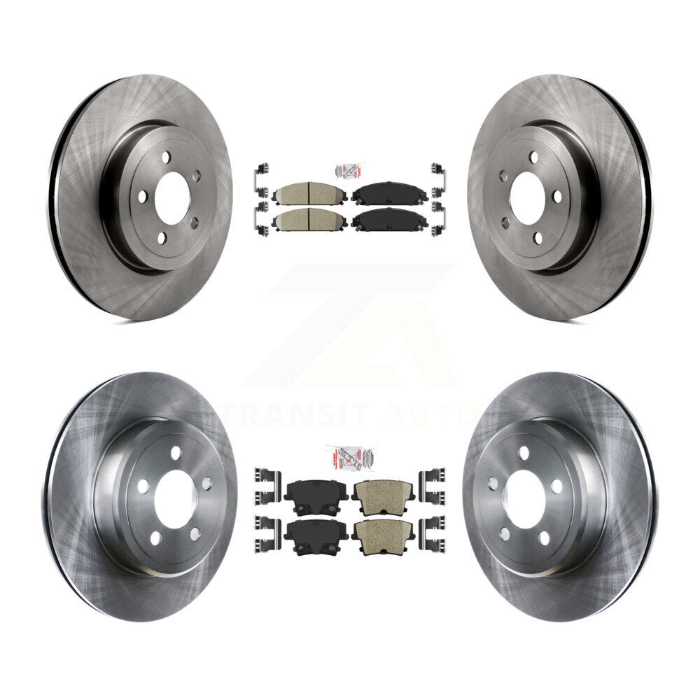 Front Rear Ceramic Pad & Brake Rotor Kit For Dodge Charger Chrysler 300 Challenger Magnum K8A-101780