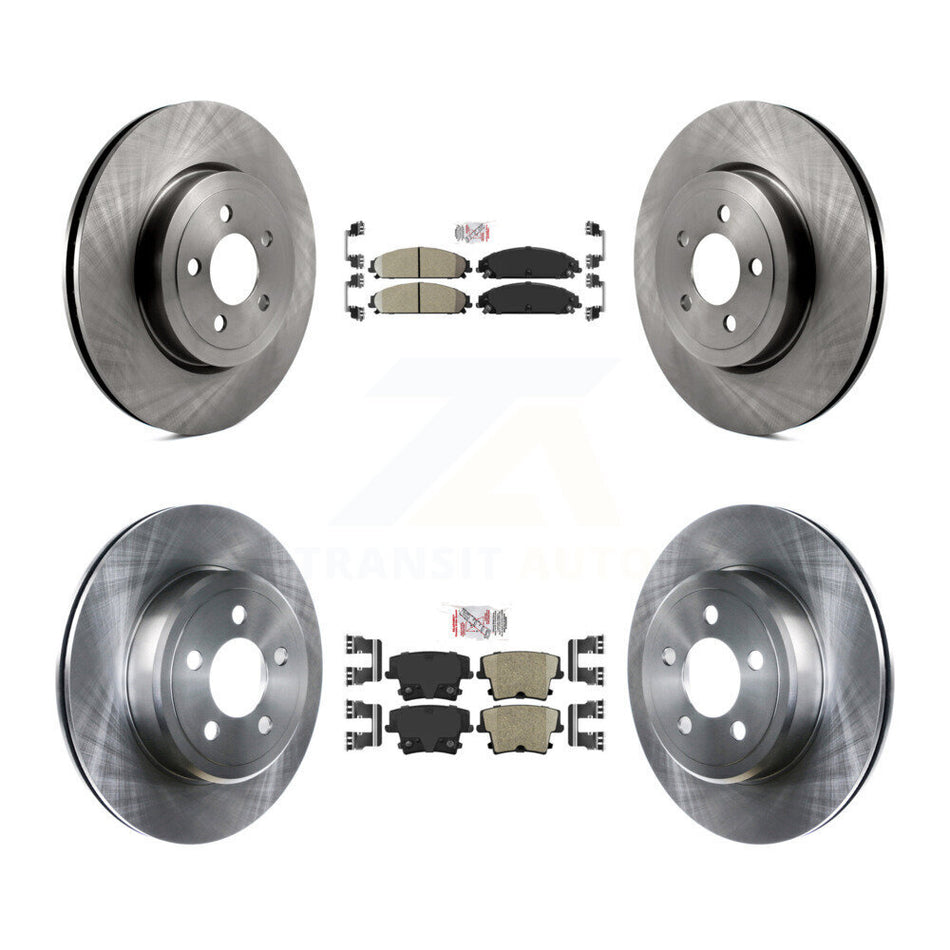 Front Rear Ceramic Pad & Brake Rotor Kit For Dodge Charger Chrysler 300 Challenger Magnum K8A-101780