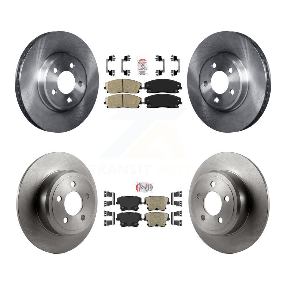 Front Rear Ceramic Pad & Brake Rotor Kit For Dodge Charger Chrysler 300 Challenger Magnum K8A-101782