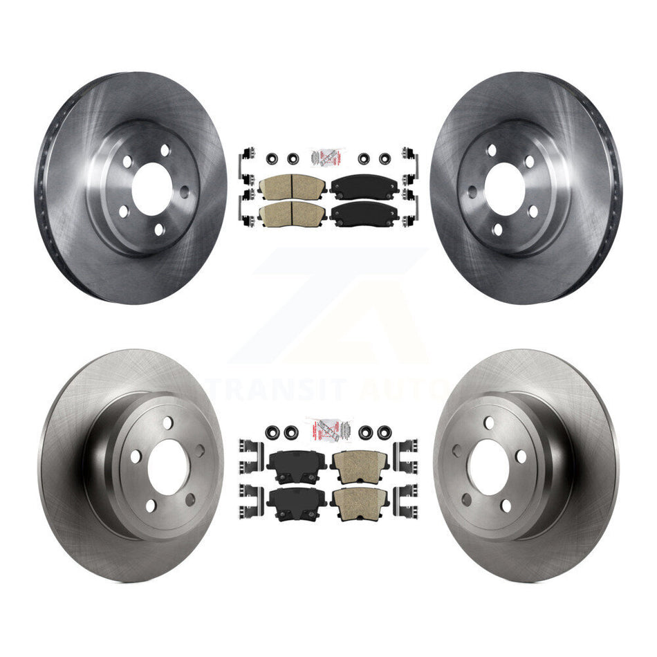 Front Rear Ceramic Pad & Brake Rotor Kit For Dodge Charger Chrysler 300 Challenger Magnum K8A-101783