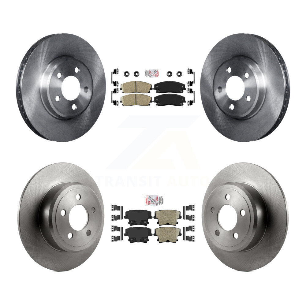 Front Rear Ceramic Pad & Brake Rotor Kit For Dodge Charger Chrysler 300 Challenger Magnum K8A-101784