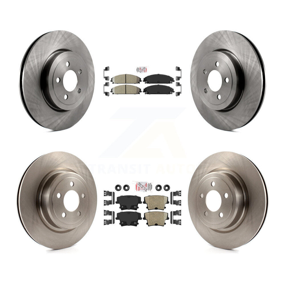 Front Rear Ceramic Pads And Disc Brake Rotors Kit For Dodge Charger With Police Package K8A-101786