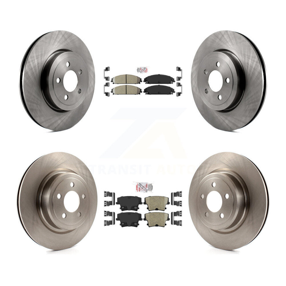 Front Rear Ceramic Pads And Disc Brake Rotors Kit For Dodge Charger With Police Package K8A-101787