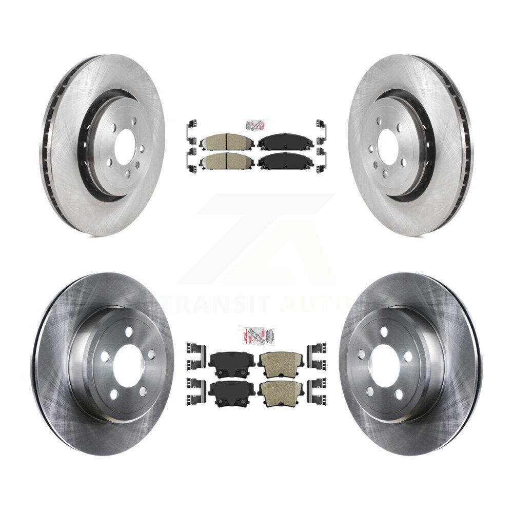 Front Rear Ceramic Pad Brake Rotors Kit For Dodge Charger With 370mm Diameter Rotor K8A-101791