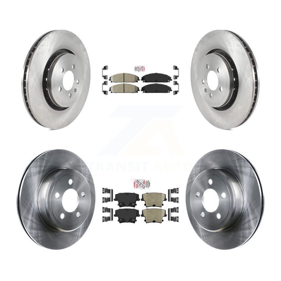 Front Rear Ceramic Pad Brake Rotors Kit For Dodge Charger With 370mm Diameter Rotor K8A-101791