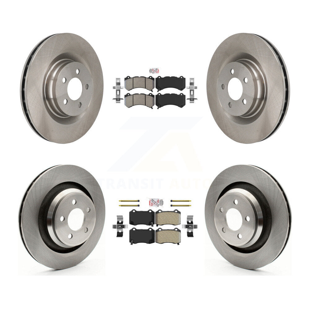 Front Rear Semi-Metallic Pads And Disc Brake Rotors Kit For Dodge Challenger Charger K8A-101793
