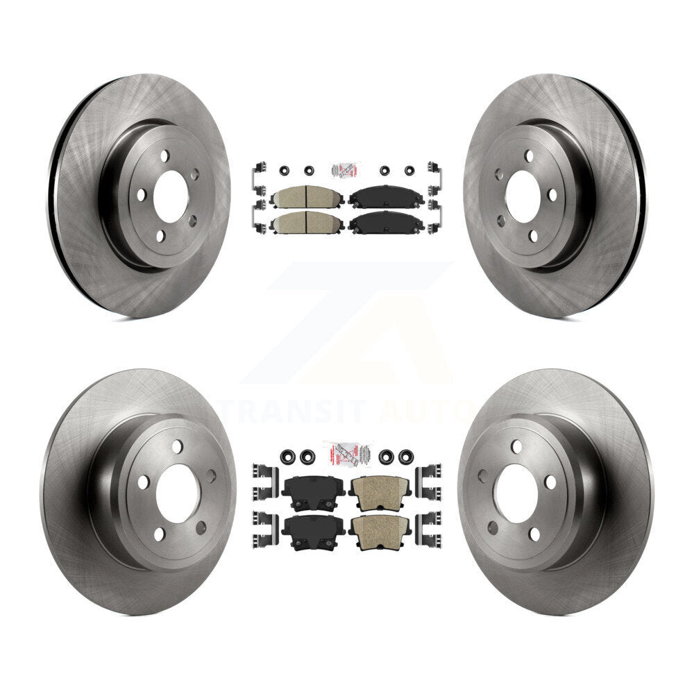 Front Rear Ceramic Pad And Disc Brake Rotors Kit For 2005-2006 Chrysler 300 AWD with 3.5L K8A-101831