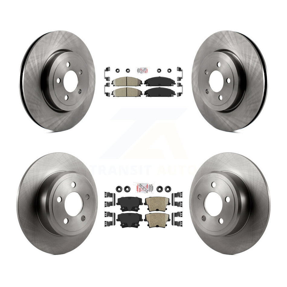 Front Rear Ceramic Pad And Disc Brake Rotors Kit For 2005-2006 Chrysler 300 AWD with 3.5L K8A-101831