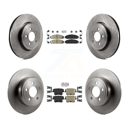 Front Rear Ceramic Pad And Disc Brake Rotors Kit For 2005-2006 Chrysler 300 AWD with 3.5L K8A-101832