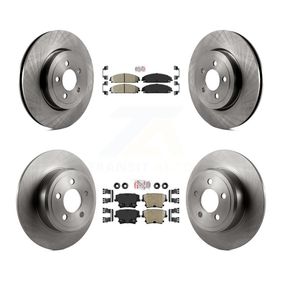 Front Rear Ceramic Pad And Disc Brake Rotors Kit For 2005-2006 Chrysler 300 AWD with 3.5L K8A-101834