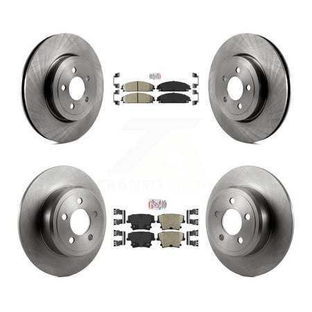 Front Rear Ceramic Pad And Disc Brake Rotors Kit For 2005-2006 Chrysler 300 AWD with 3.5L K8A-101835