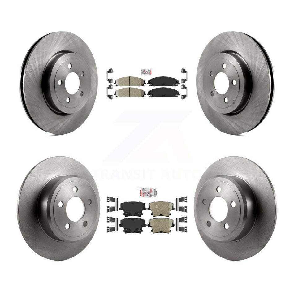 Front Rear Ceramic Pad And Disc Brake Rotors Kit For 2005-2006 Chrysler 300 AWD with 3.5L K8A-101835