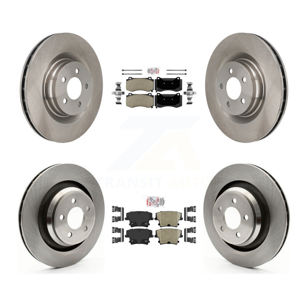 Front Semi-Metallic Rear Ceramic Pads And Disc Brake Rotors Kit For Dodge Charger K8A-101840