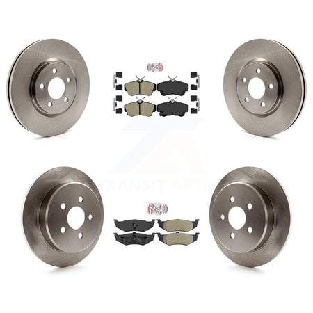 Front Rear Semi-Metallic Pad And Disc Brake Rotors Kit For Chrysler PT Cruiser Dodge Neon K8A-101855