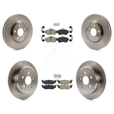 Front Rear Semi-Metallic Pad & Brake Rotors Kit For 2007 Chrysler PT Cruiser Turbocharged K8A-101856