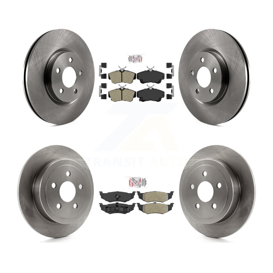 Front Rear Semi-Metallic Pads And Disc Brake Rotors Kit For Chrysler PT Cruiser K8A-101857