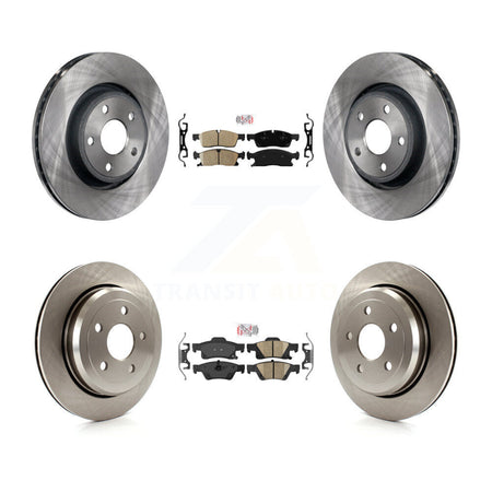 Front Rear Ceramic Pad Brake Rotor Kit For Jeep Grand Cherokee WK With Vented Rotors K8A-101867