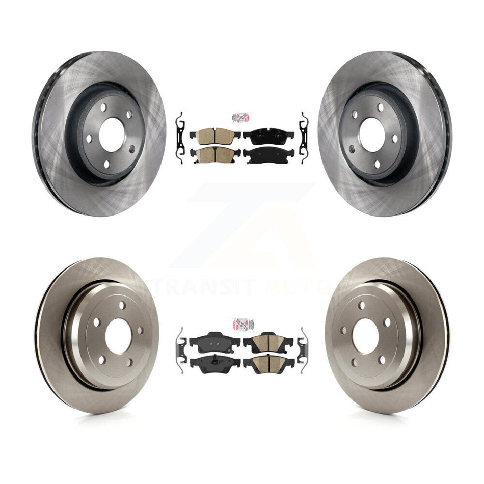 Front Rear Ceramic Pad Brake Rotor Kit For Jeep Grand Cherokee WK With Vented Rotors K8A-101867