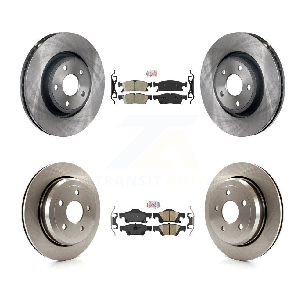 Front Rear Ceramic Pad Brake Rotor Kit For Jeep Grand Cherokee WK With Vented Rotors K8A-101869