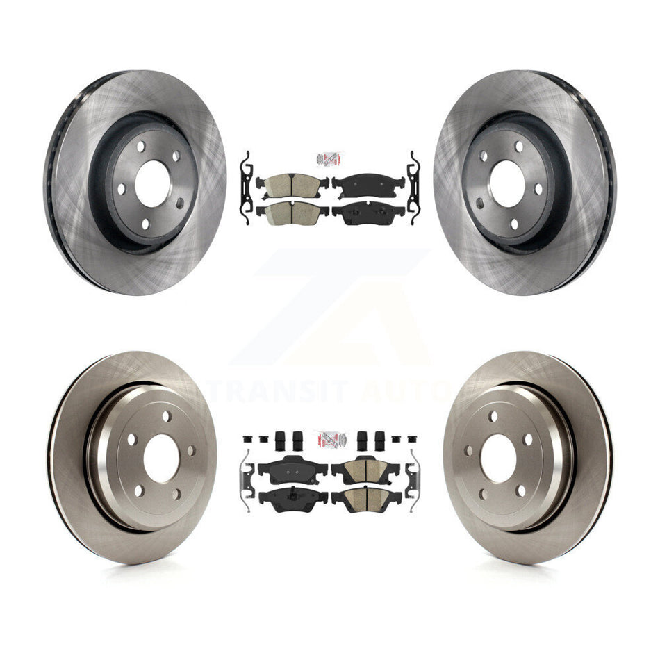 Front Rear Ceramic Pad Brake Rotor Kit For Jeep Grand Cherokee WK With Vented Rotors K8A-101870