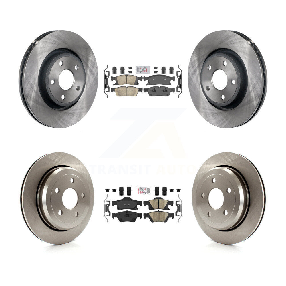 Front Rear Ceramic Pad Brake Rotor Kit For Jeep Grand Cherokee WK With Vented Rotors K8A-101874